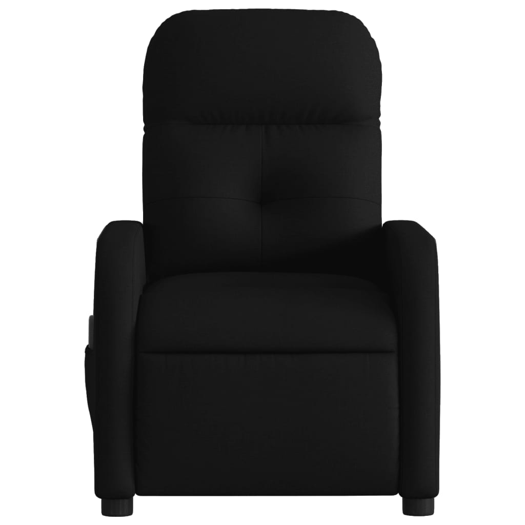 Electric Massage Recliner Chair Black Fabric