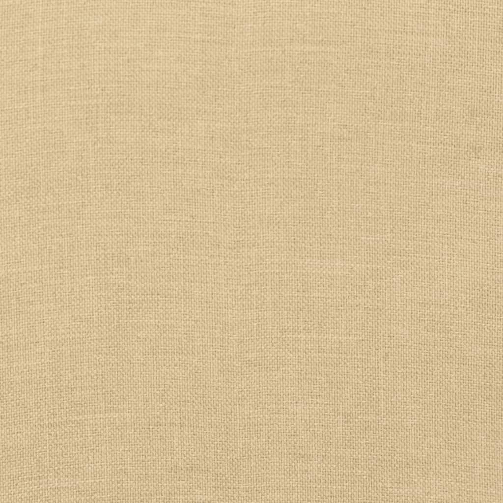 Highback Chair Cushions 2 pcs Melange Beige 47.2"x19.7"x2.8" Fabric