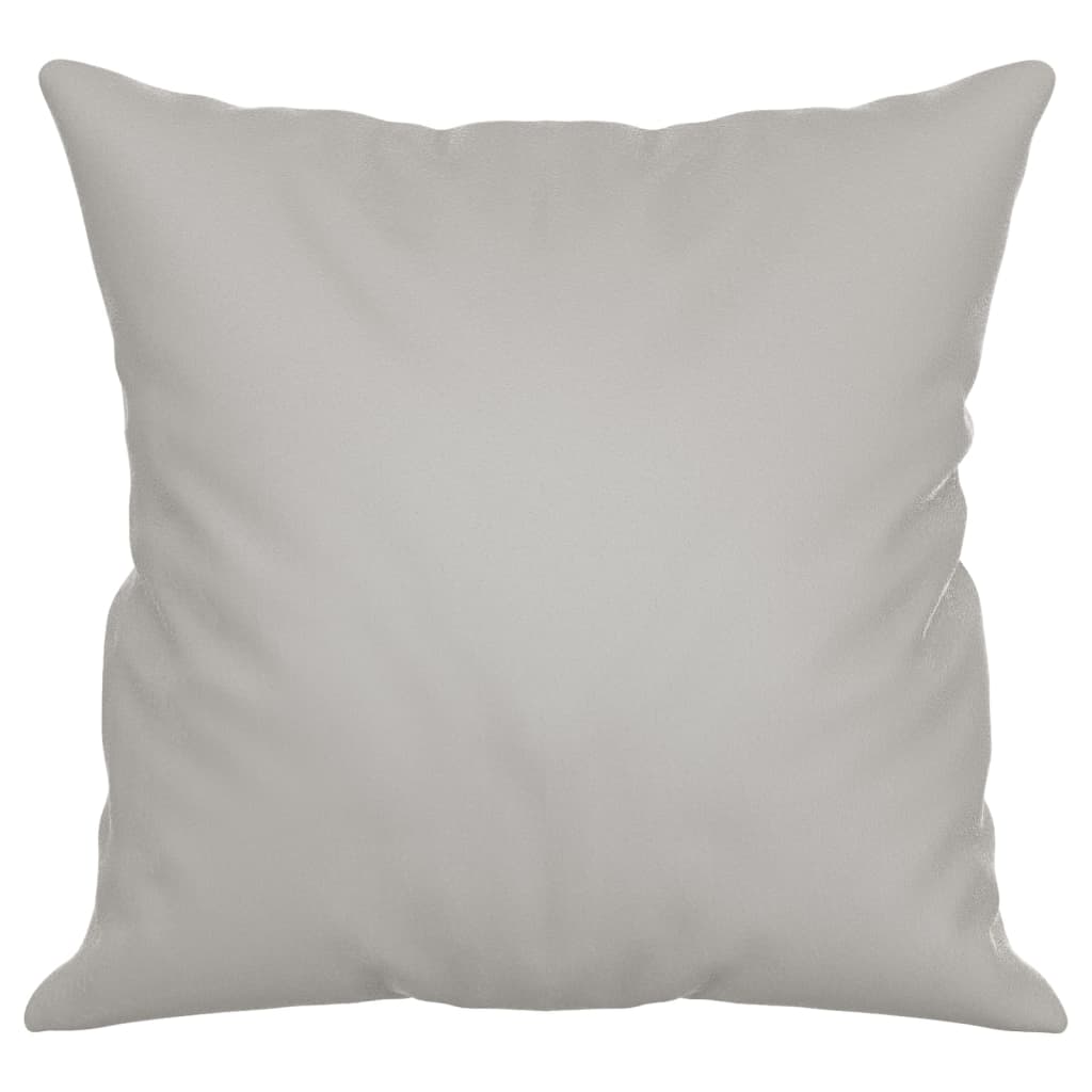 Throw Pillows 2 pcs Light Gray 15.7"x15.7" Microfiber Fabric