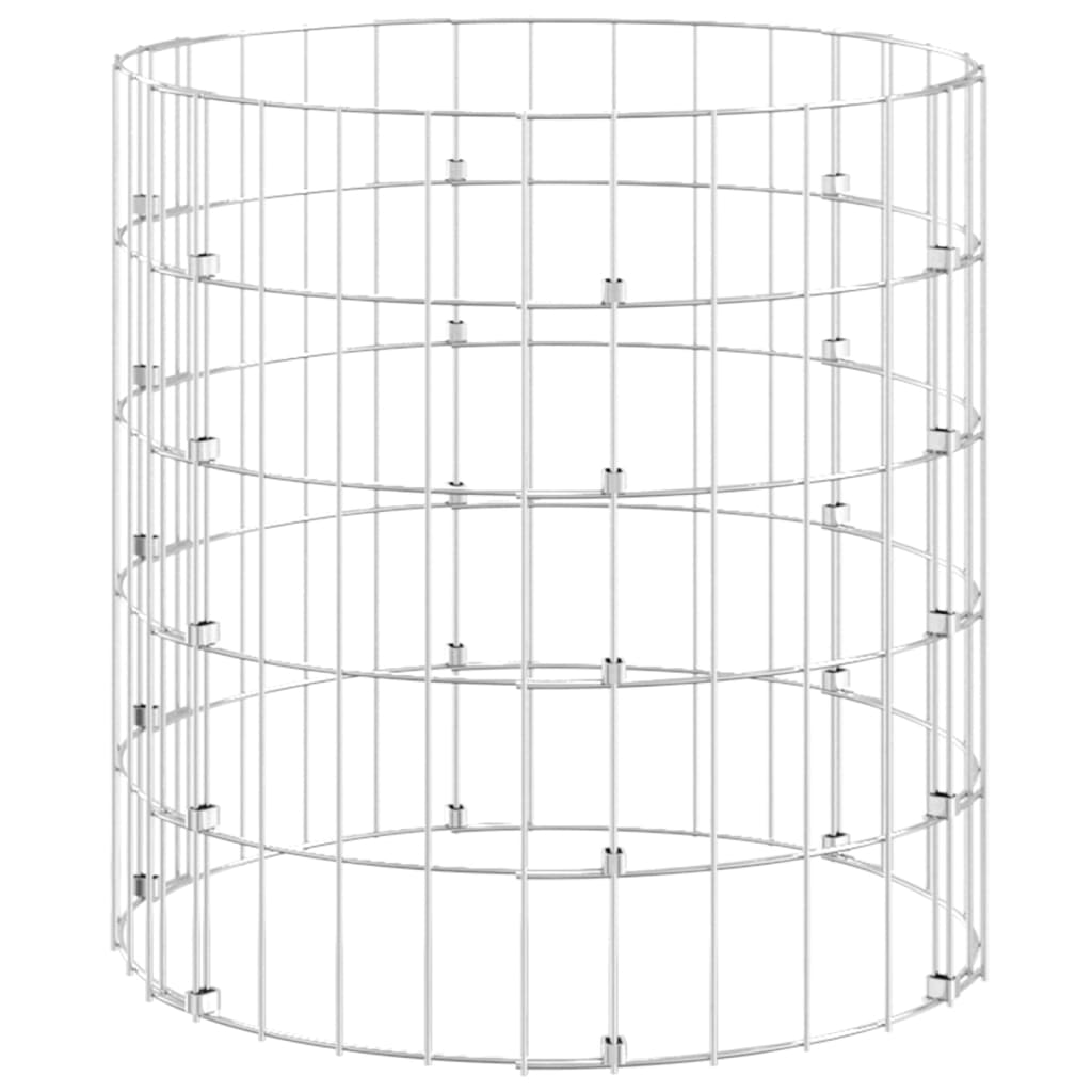 Circular Gabion Pole Galvanized Steel Ø19.7"x19.7"