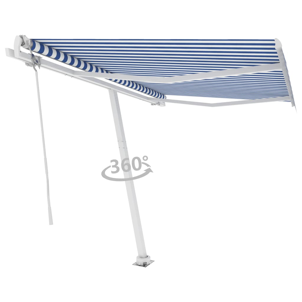 Freestanding Automatic Awning 118.1"x98.4" Cream