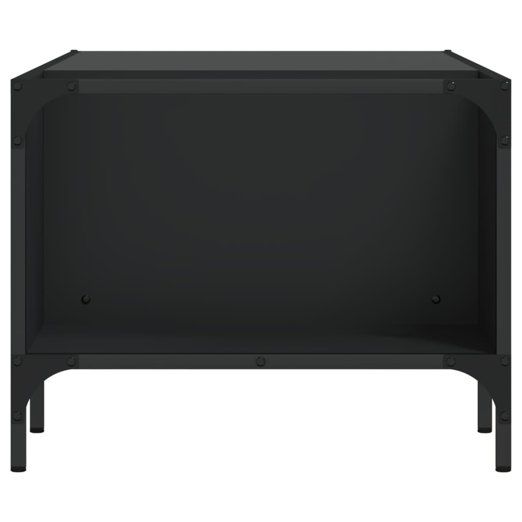 Coffee Table with Rack Black 39.4"x20.1"x15.7" Engineered Wood