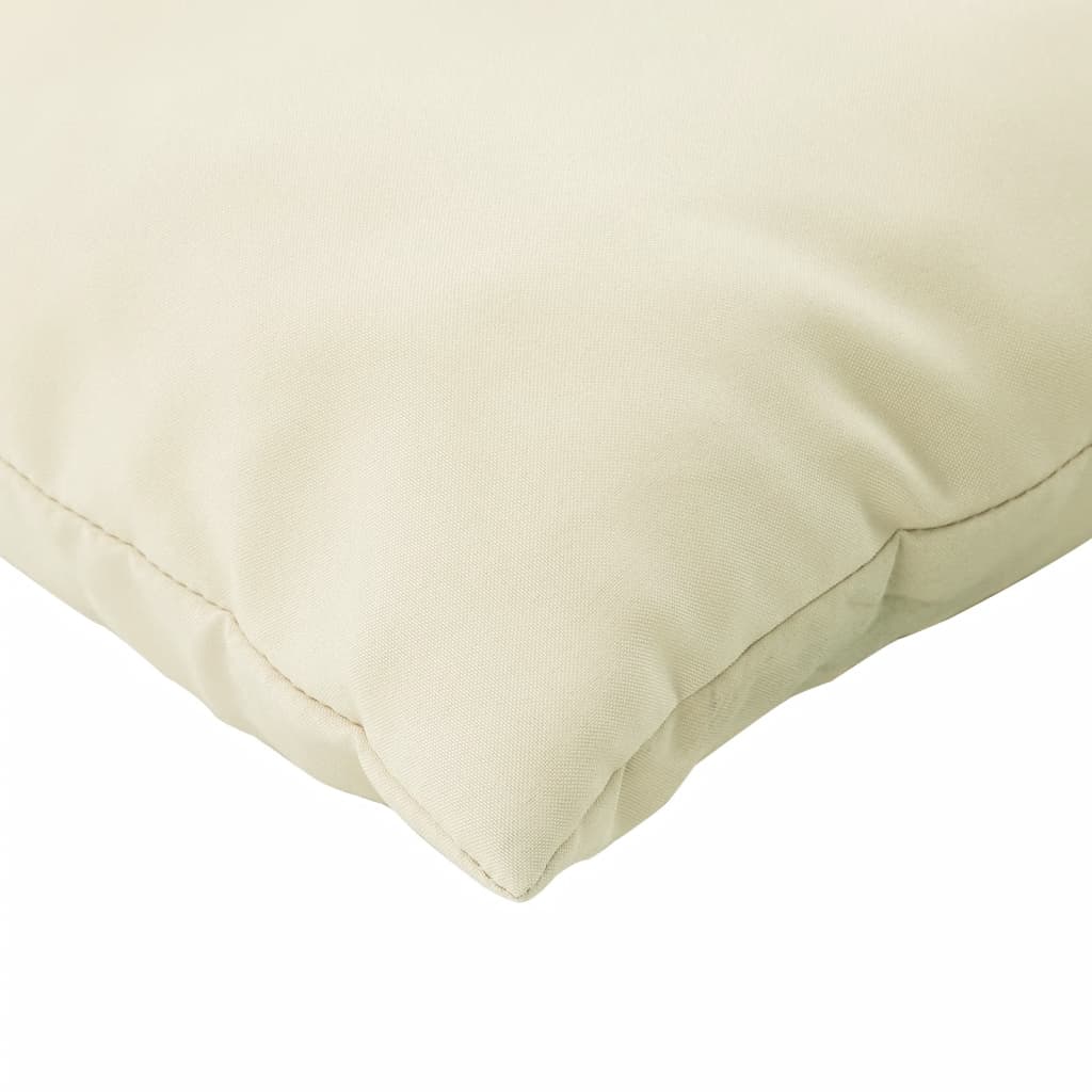 Pallet Cushions 2 pcs Cream White Oxford Fabric