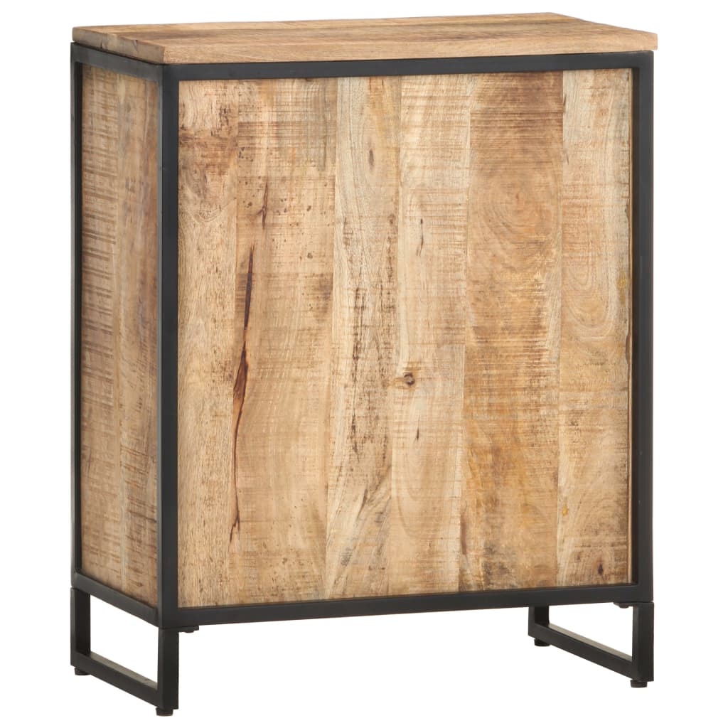 Wine Cabinet 24.4"x13"x30.9" Rough Mango Wood