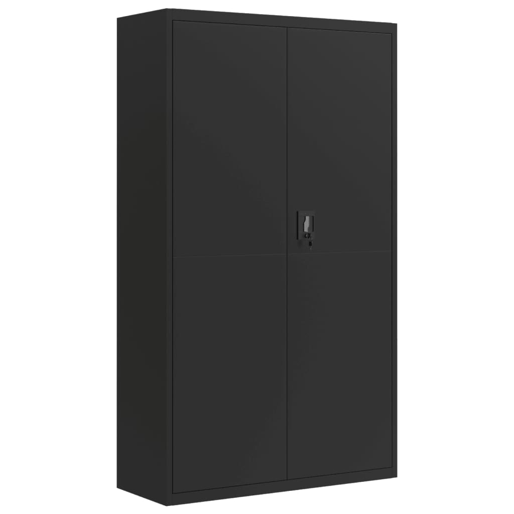 File Cabinet Black 41.3"x15.7"x70.9" Steel