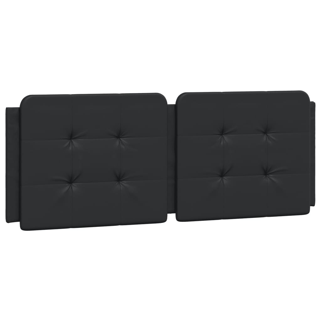 Headboard Cushion Black 53.9" Faux Leather