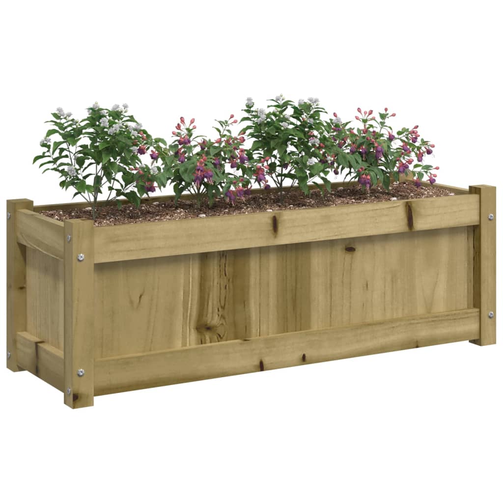 Garden Planters 2 pcs Impregnated Wood Pine