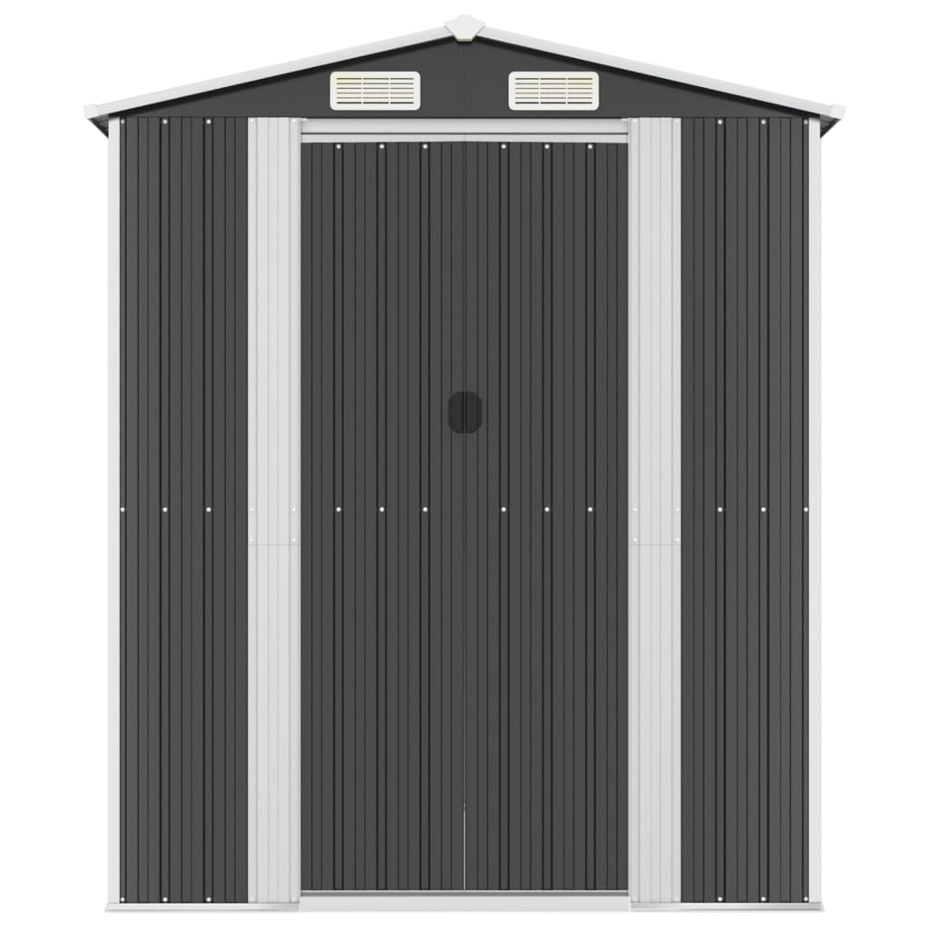 Garden Shed Anthracite 75.6"x173.2"x87.8" Galvanized Steel