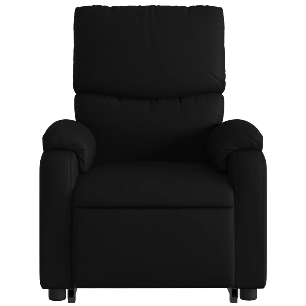 Electric Stand up Massage Recliner Chair Black Faux Leather