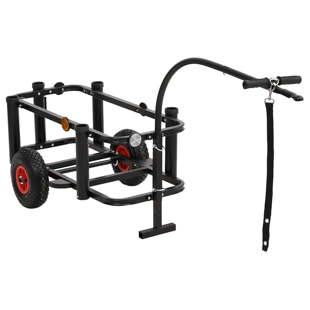 Fishing Trolley Black Steel