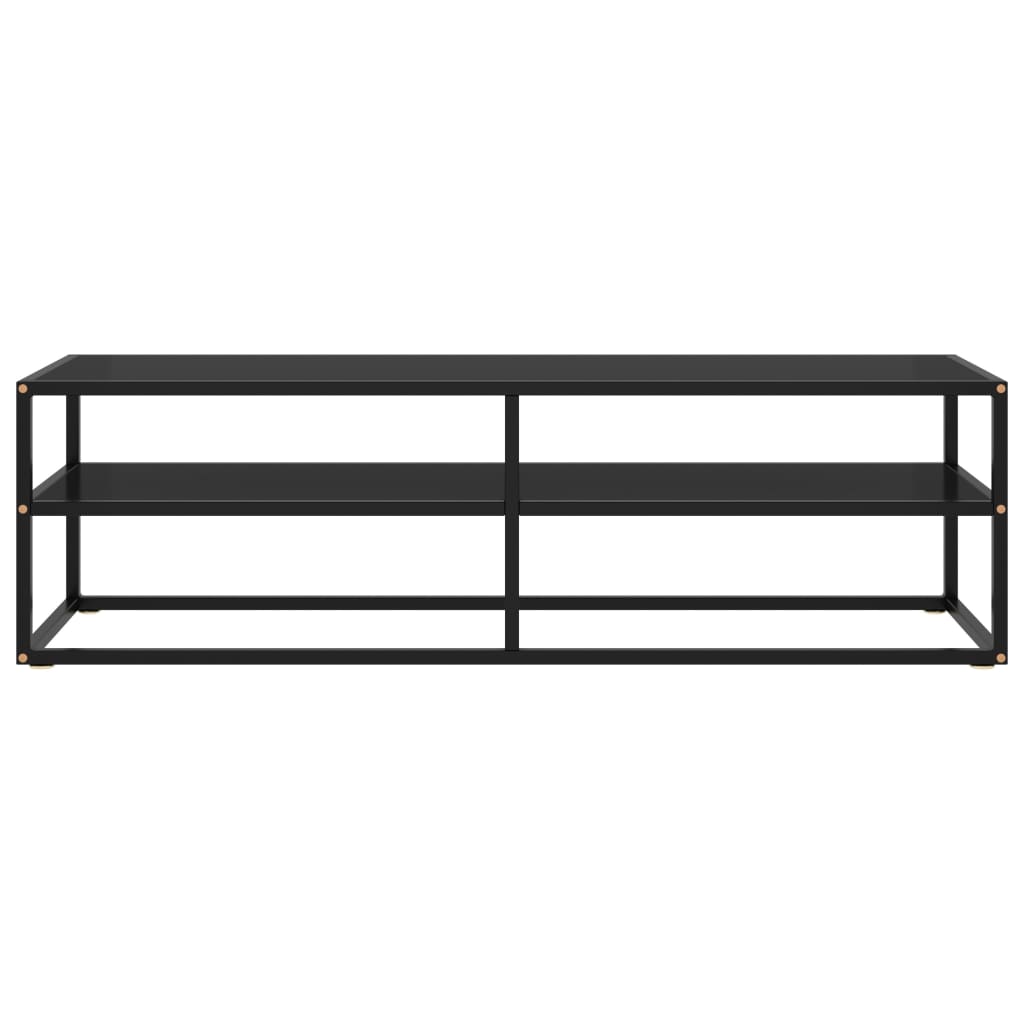 TV Stand Black with Black Glass 55.1"x15.7"x15.7"