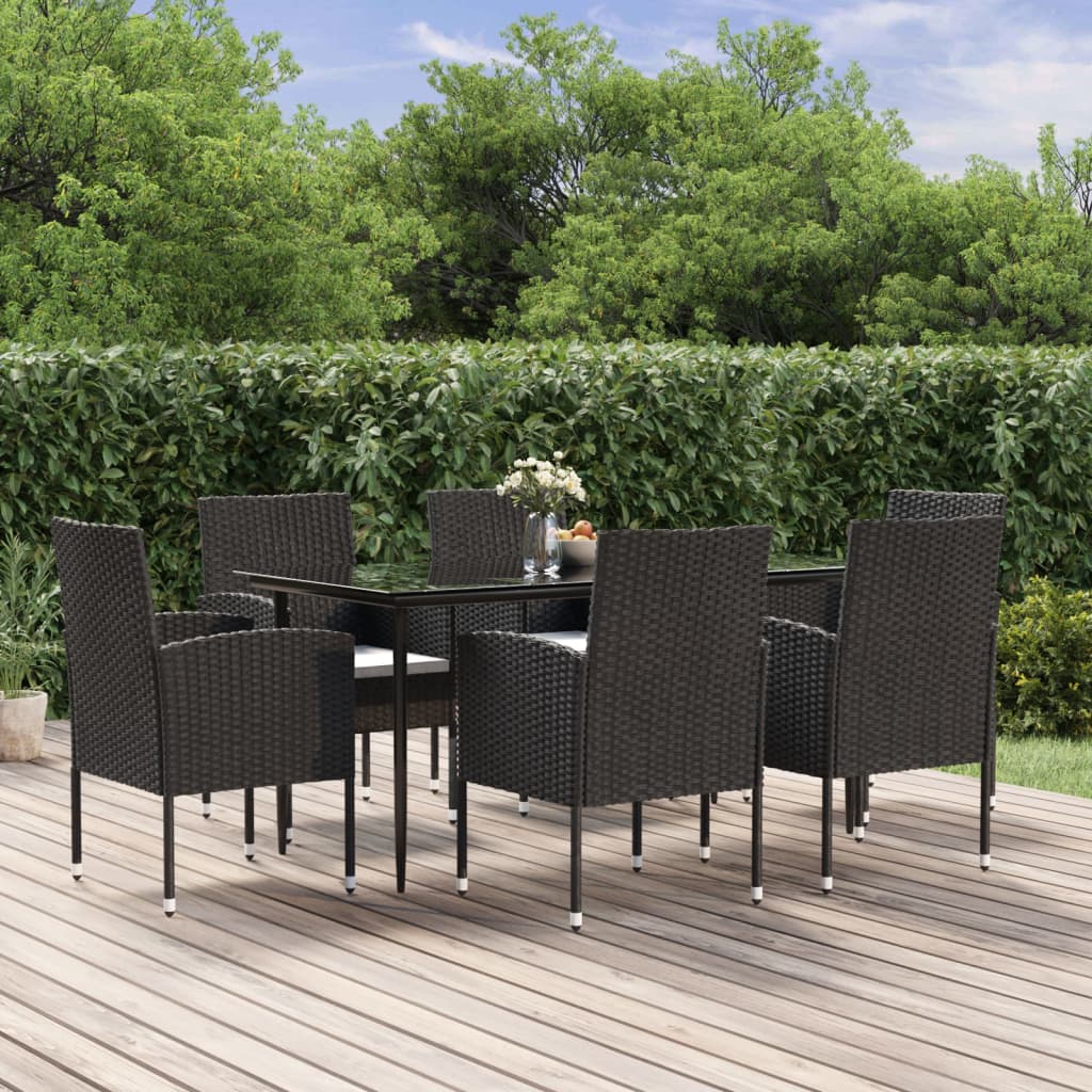 7 Piece Patio Dining Set Anthracite