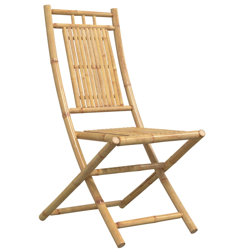 Folding Patio Chairs 6 pcs 18.1"x26"x39" Bamboo