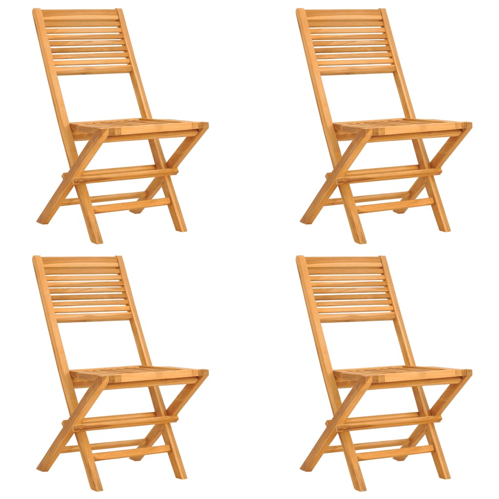 5 Piece Patio Dining Set Solid Wood Teak