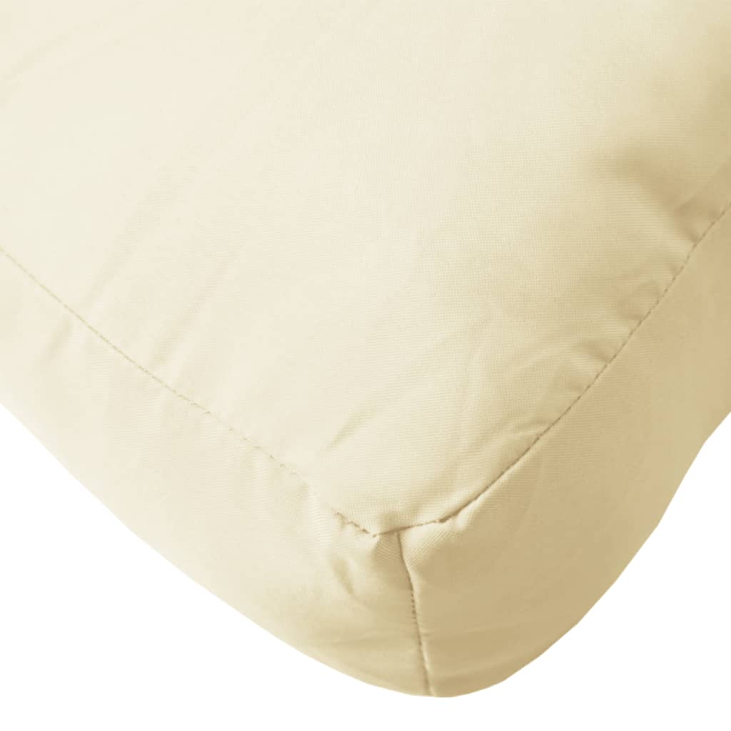 Pallet Cushion Cream 19.7"x15.7"x4.7" Fabric