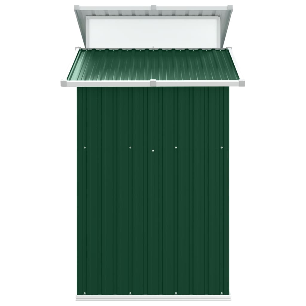 Garden Shed Green 106.3"x51.2"x82.1" Galvanized Steel