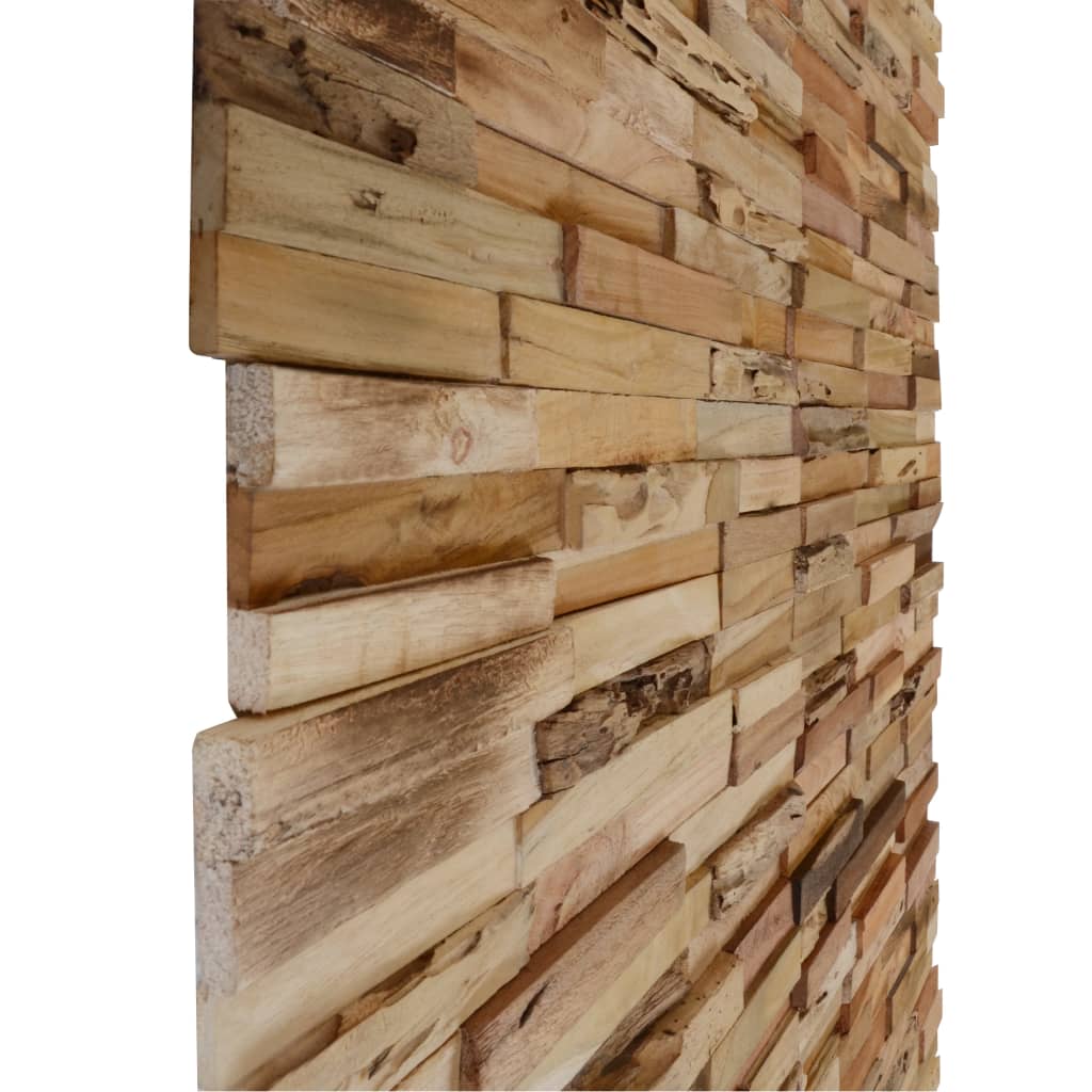 Wall Cladding Panels 10 pcs 11.1 ft² Recycled Teak Wood