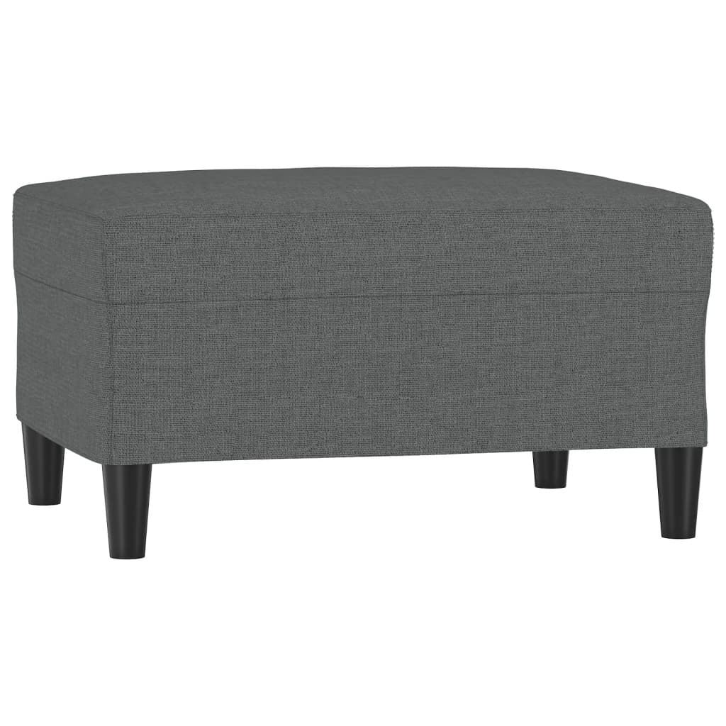 Footstool Dark Gray 27.6"x21.7"x16.1" Fabric