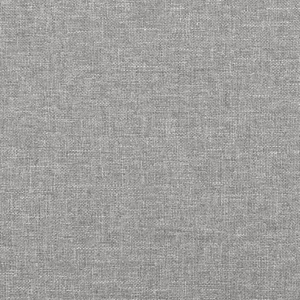 Headboard Light Gray 39.4"x2"x30.7"/34.6" Fabric