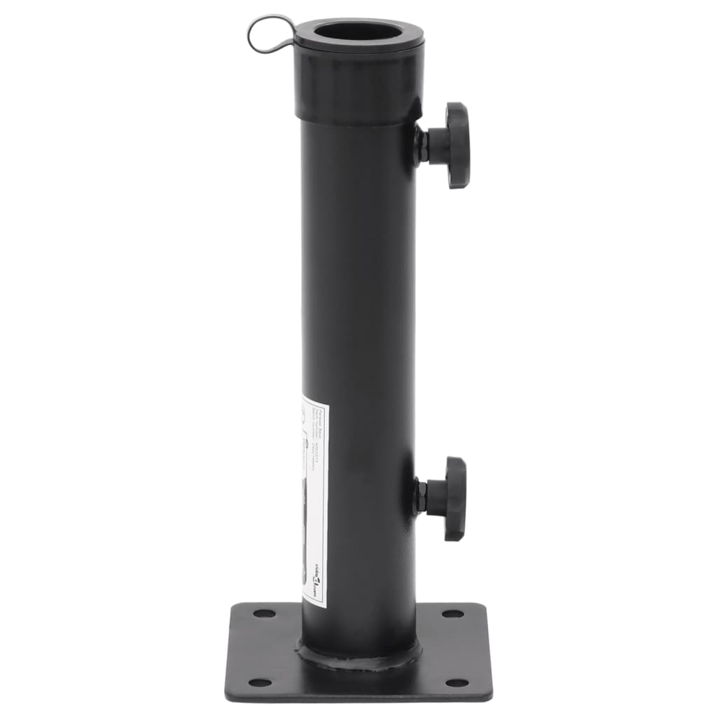 Parasol Base for Ø1.5"/1.9" Pole Matt Black Steel