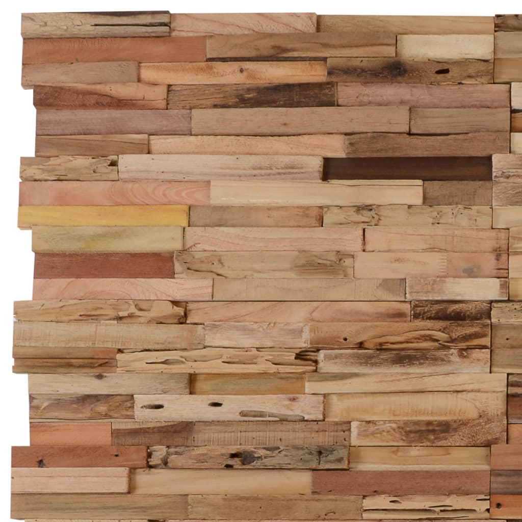 Wall Cladding Panels 10 pcs 11.1 ft² Recycled Teak Wood