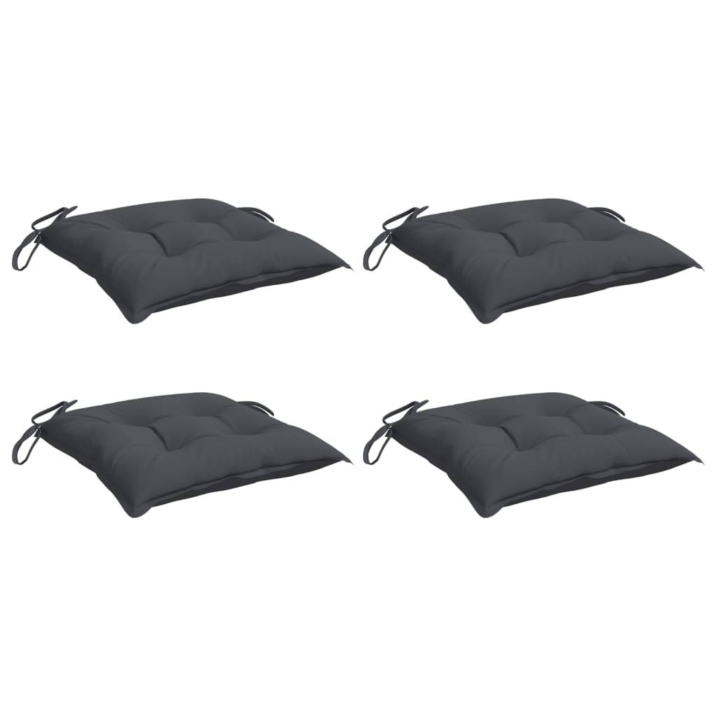 Chair Cushions 4 pcs Anthracite 19.7"x19.7"x2.8" Oxford Fabric