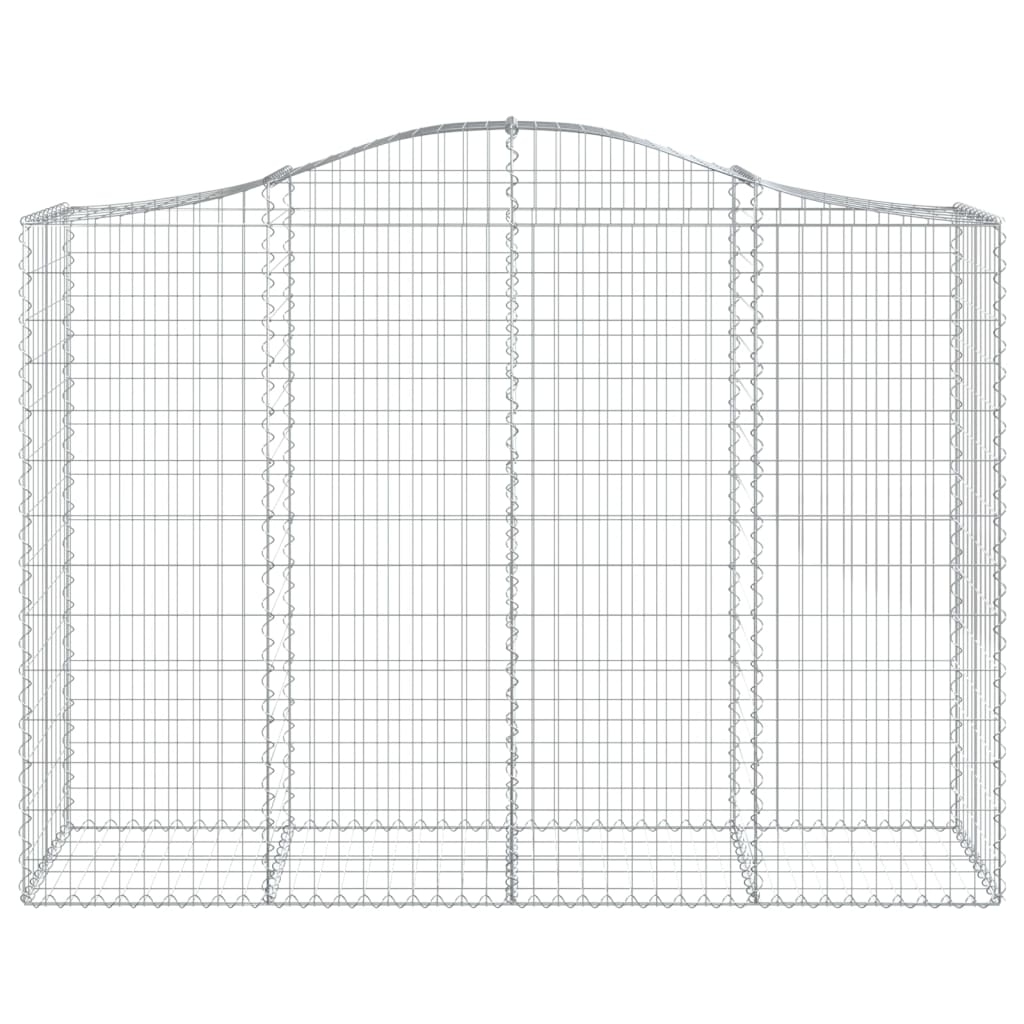 Arched Gabion Baskets 30 pcs 78.7"x19.7"x55.1"/63" Galvanized Iron