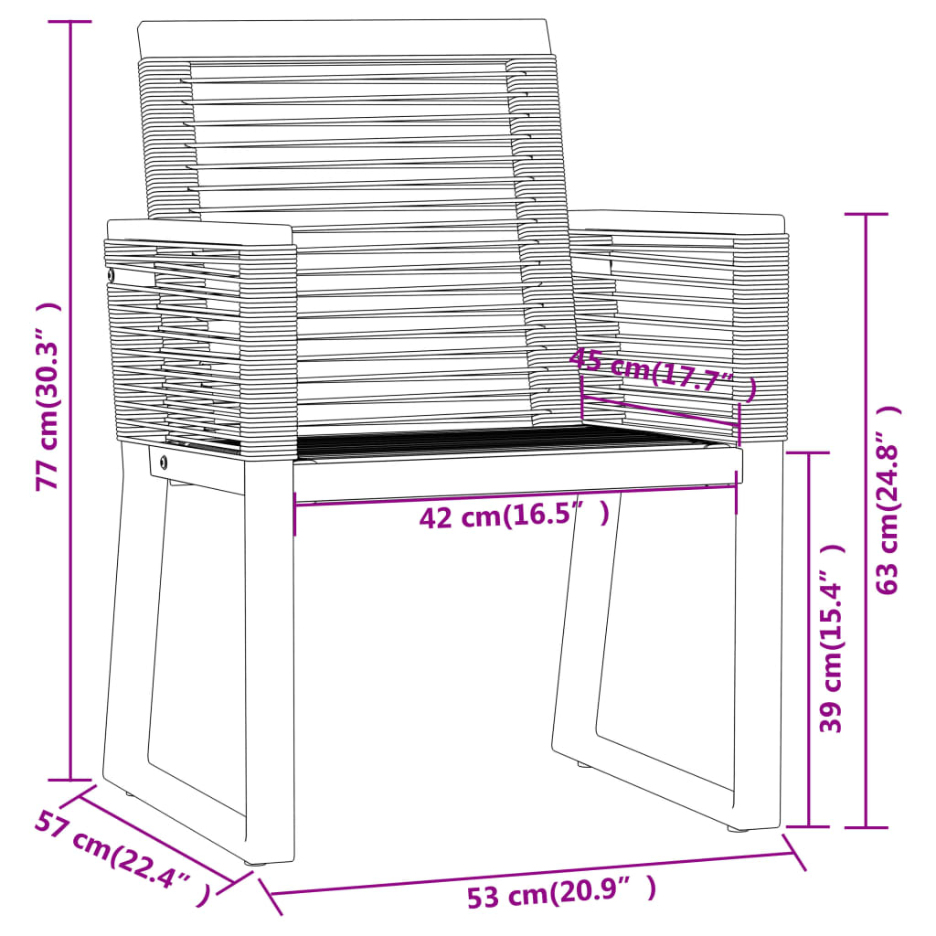 9 Piece Patio Dining Set Black