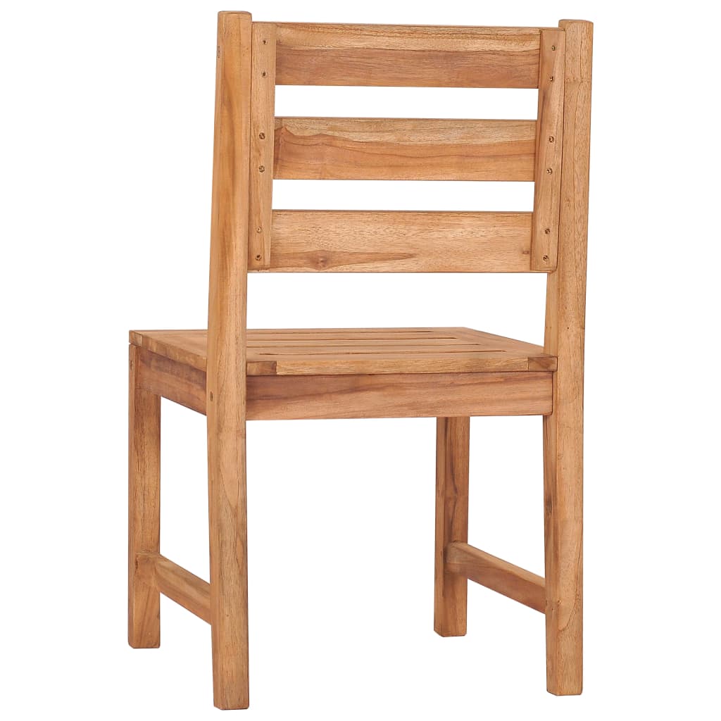 Patio Chairs 6 pcs Solid Wood Teak