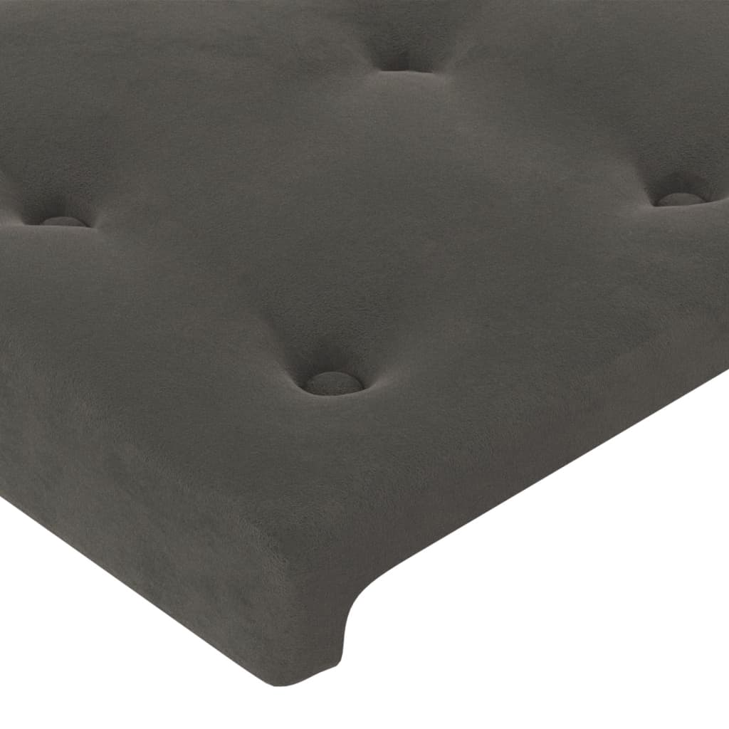 Headboards 4 pcs Dark Gray 31.5"x2"x30.7"/34.6" Velvet