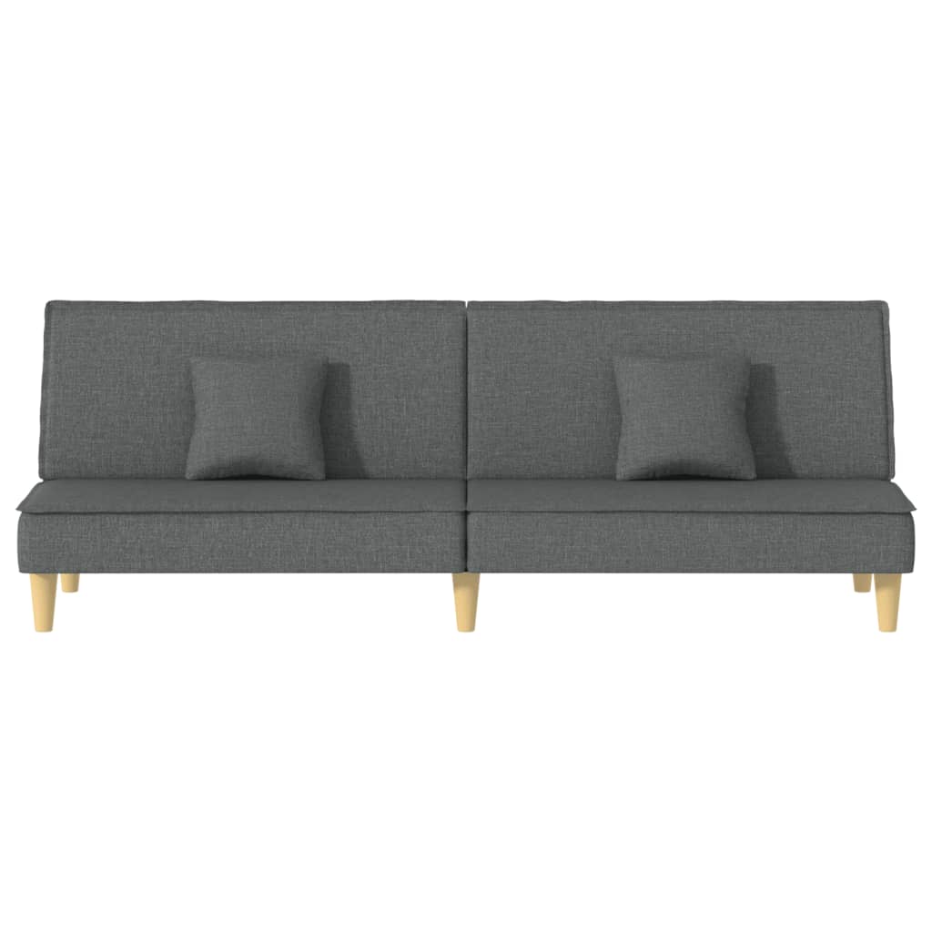 Sofa Bed Dark Gray Fabric