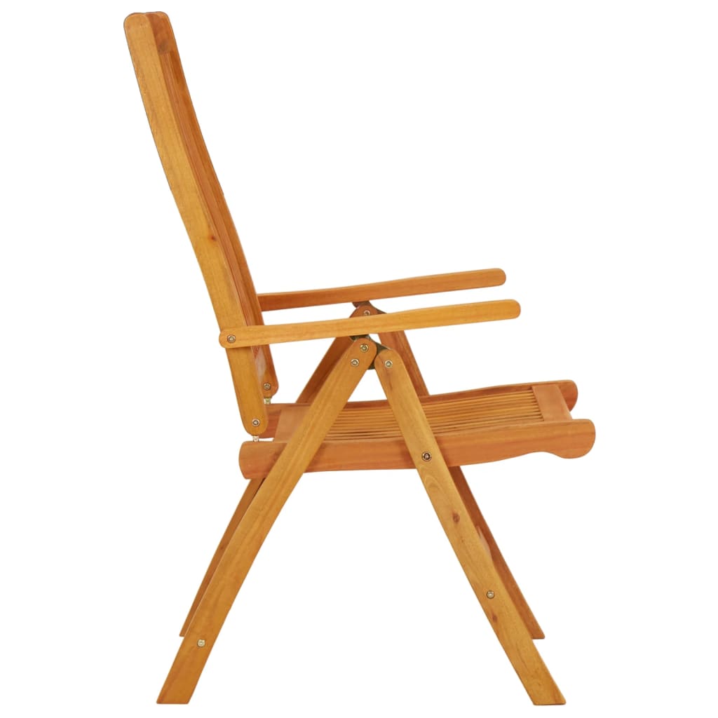 Folding Patio Chairs 2 pcs Solid Wood Eucalyptus