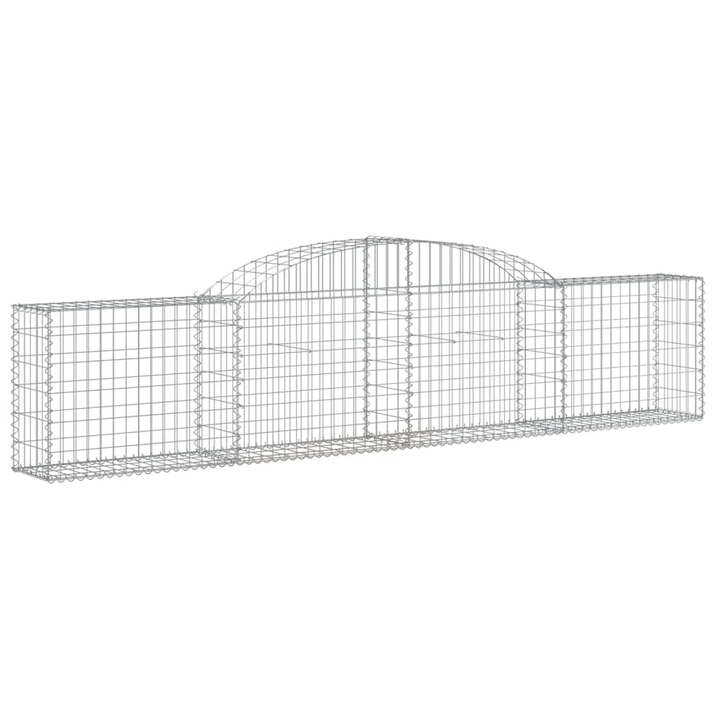 Arched Gabion Basket 118.1"x11.8"x23.6"/31.5" Galvanized Iron