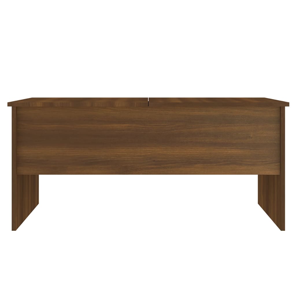 Coffee Table Brown Oak 40.2"x19.9"x18.3" Engineered Wood