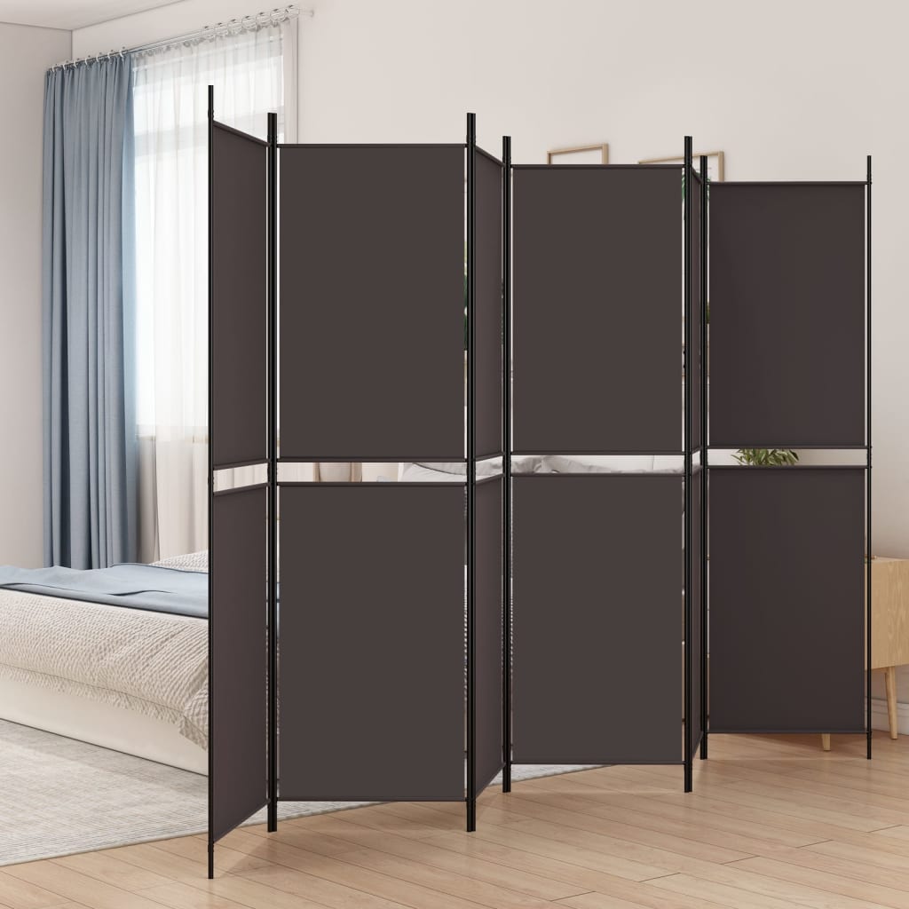 4-Panel Room Divider Anthracite 78.7"x86.6" Fabric