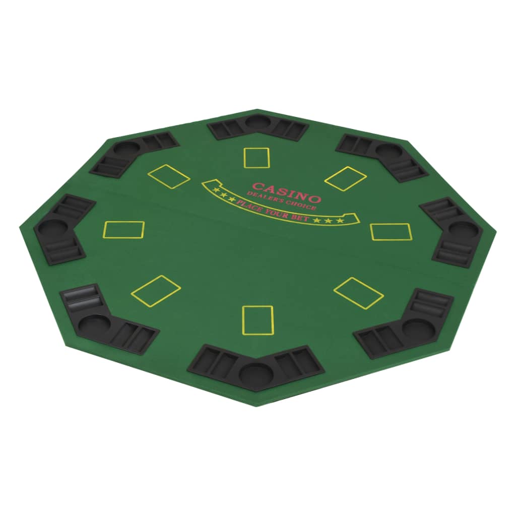 8-player-folding-poker-tabletop-2-fold-octagonal-green At Willow and Wine USA!