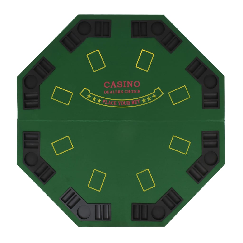 8-player-folding-poker-tabletop-2-fold-octagonal-green At Willow and Wine USA!