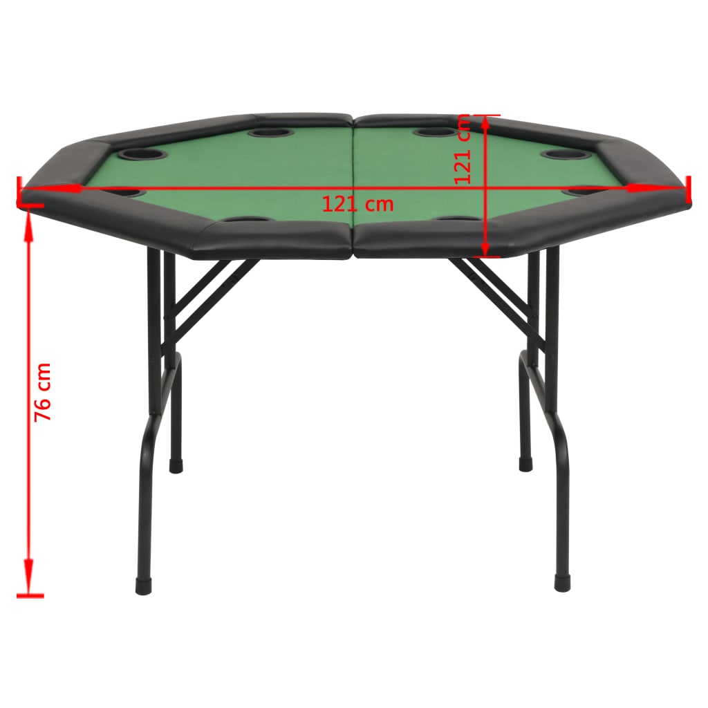 8-player-folding-poker-table-2-fold-octagonal-green At Willow and Wine USA!