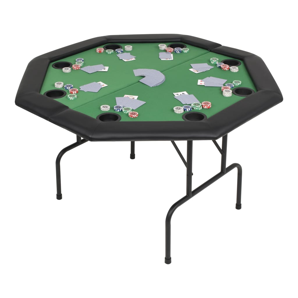 8-player-folding-poker-table-2-fold-octagonal-green At Willow and Wine USA!