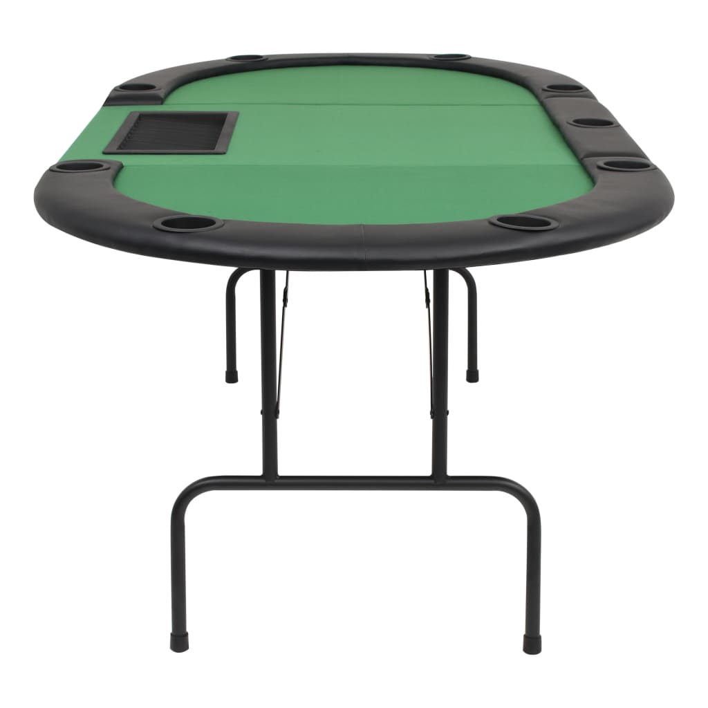 9-player-folding-poker-table-3-fold-oval-green At Willow and Wine USA!