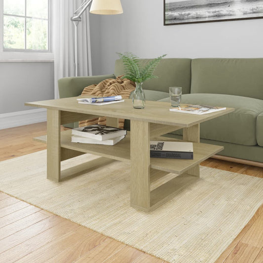 Coffee Table Sonoma Oak 43.3"x21.7"x16.5" Engineered Wood