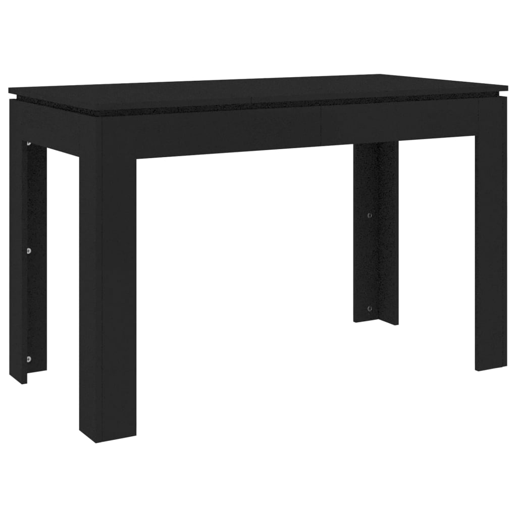 Dining Table Black 47.2"x23.6"x29.9" Engineered Wood