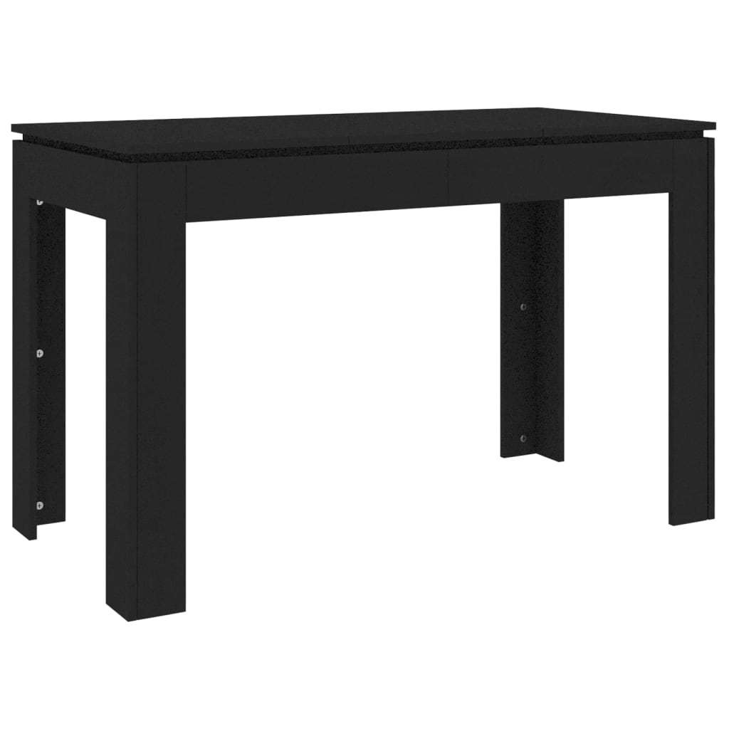 Dining Table Black 47.2"x23.6"x29.9" Engineered Wood