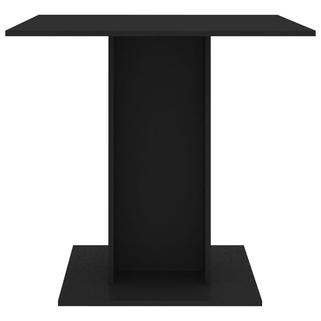 Dining Table Black 31.5"x31.5"x29.5" Engineered Wood