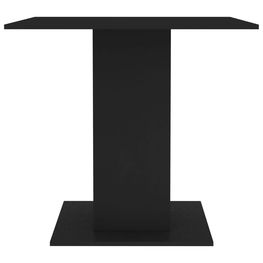 Dining Table Black 31.5"x31.5"x29.5" Engineered Wood