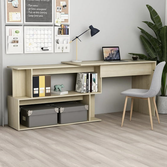 Corner Desk Sonoma Oak 78.7"x19.7"x29.9" Engineered Wood