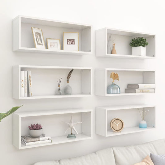 wall-cube-shelves-6-pcs-high-gloss-white-23-6-x5-9-x9-1-engineered-wood-931357 At Willow and Wine USA!