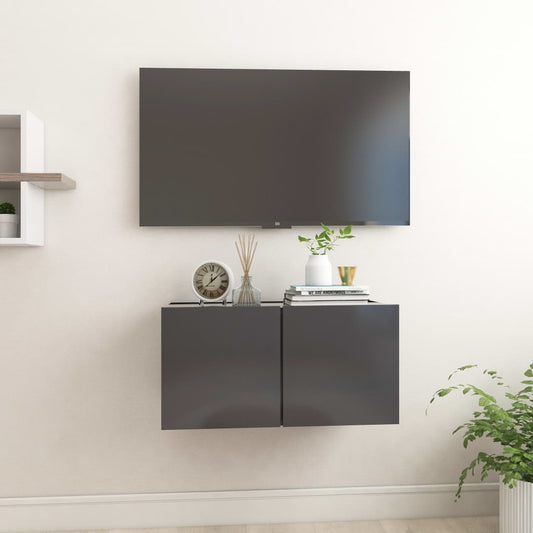 Hanging TV Stand Gray 23.6"x11.8"x11.8"