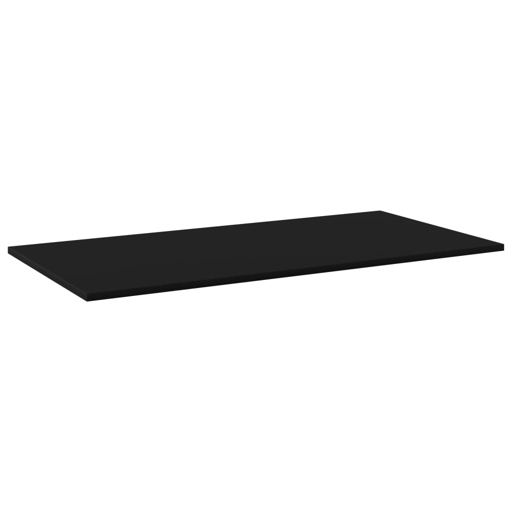 Bookshelf Boards 8 pcs Black 31.5"x11.8"x0.6" Engineered Wood