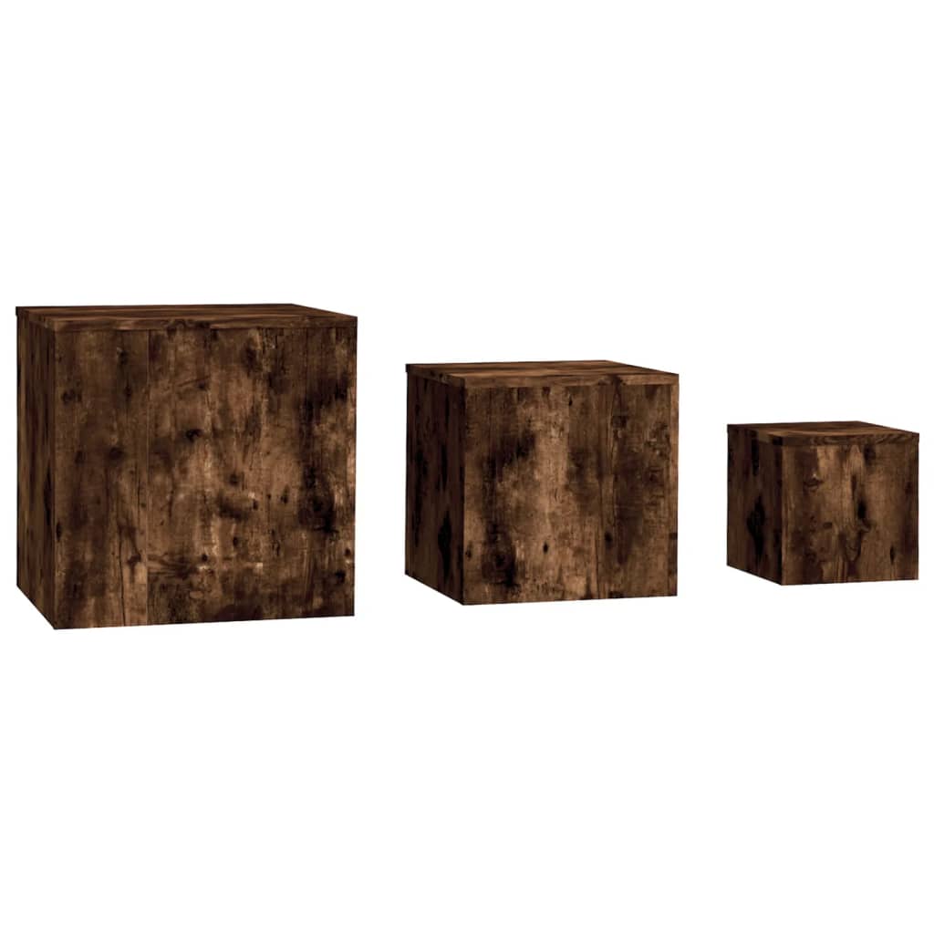 side-tables-3-pcs-smoked-oak-engineered-wood At Willow and Wine USA!